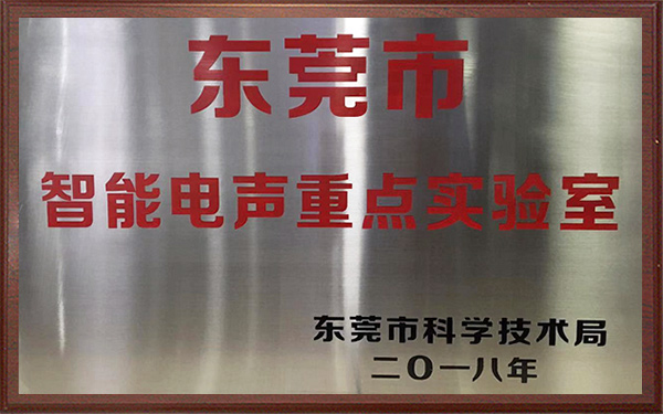 东莞市智能电声重点实验室